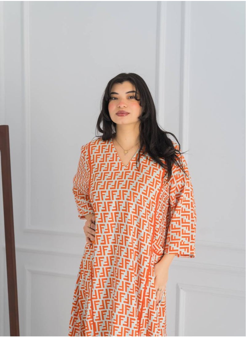 AFandina Jalabiya A touch of luxury in every detail A-351  - Image 2