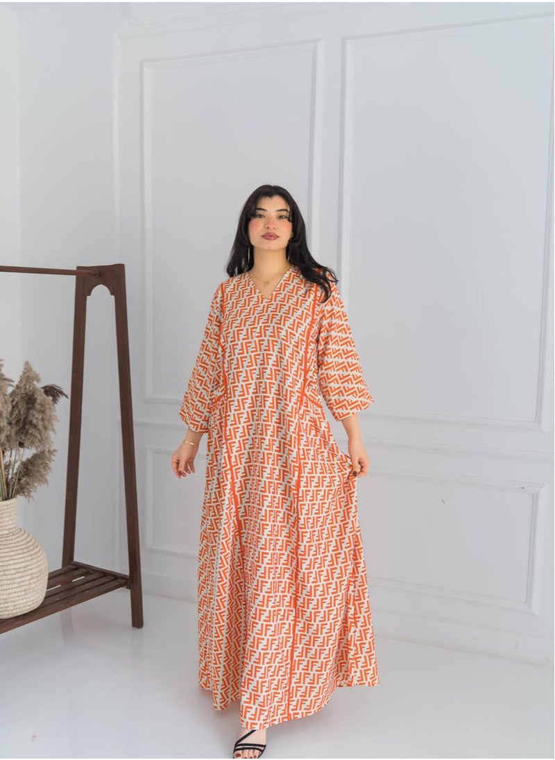 AFandina Jalabiya A touch of luxury in every detail A-351  - Image 1