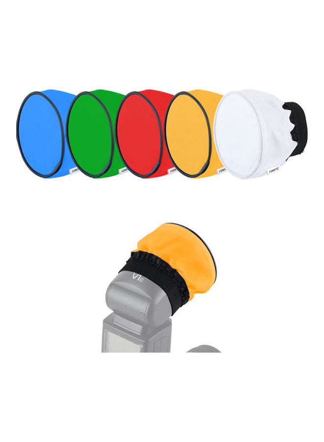 نيبمينينت مجموعة أغطية ناعمة لضوء الفلاش برأس دائري مكونة من 5 قطع متعدد الألوان - Image 5