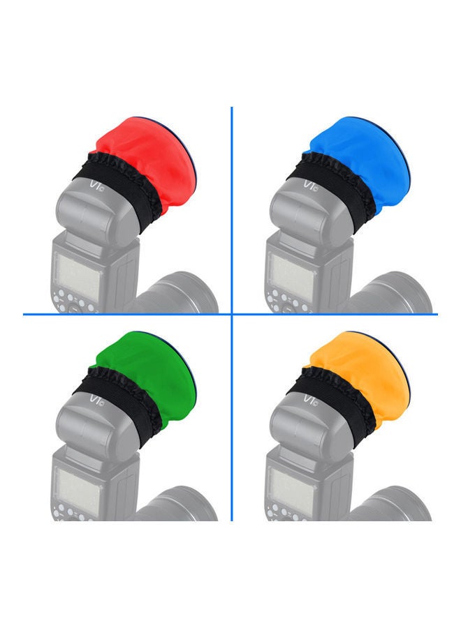 نيبمينينت مجموعة أغطية ناعمة لضوء الفلاش برأس دائري مكونة من 5 قطع متعدد الألوان - Image 4