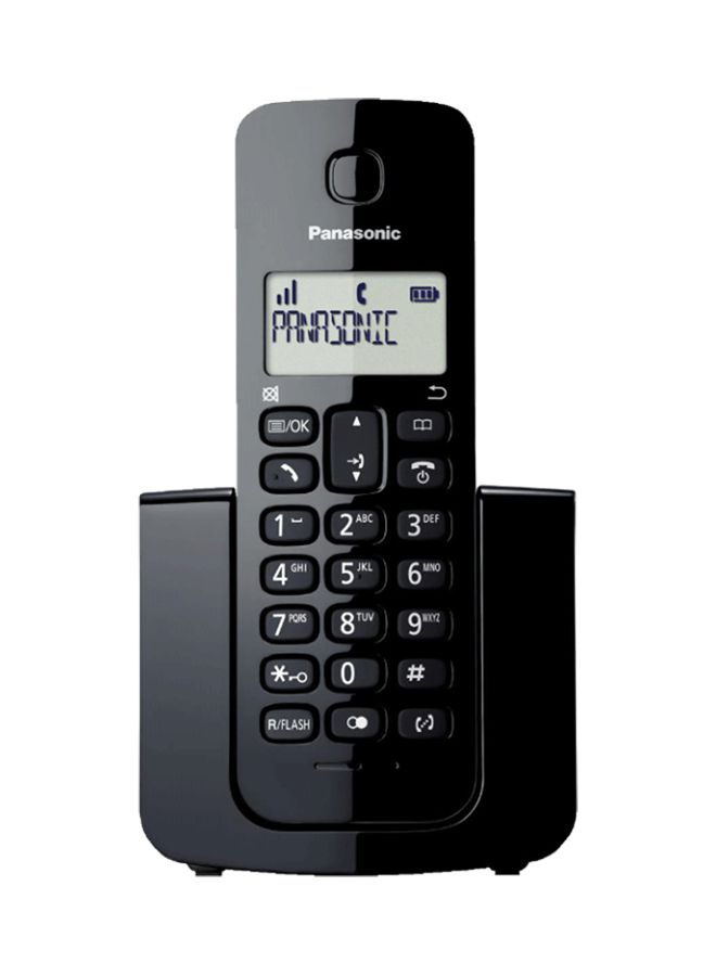 Cordless Landline Telephone With Caller ID Black