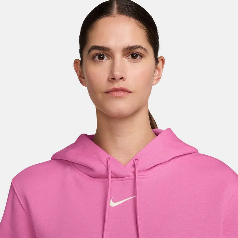 Nike Pink Women's Sportswear Phoenix Fleece Hoodie for Women | Best Price UAE
