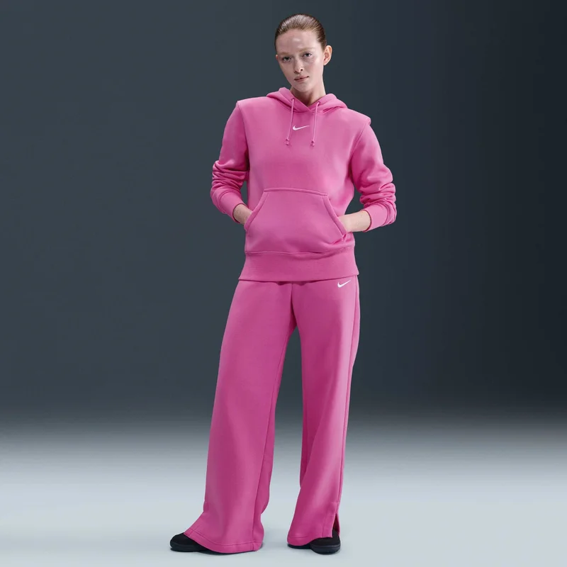 Nike Pink Women's Sportswear Phoenix Fleece Hoodie for Women | Best Price UAE