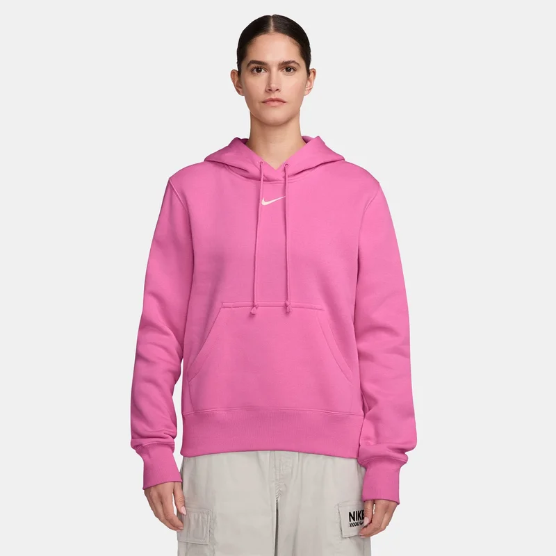 Nike Pink Women's Sportswear Phoenix Fleece Hoodie for Women | Best Price UAE