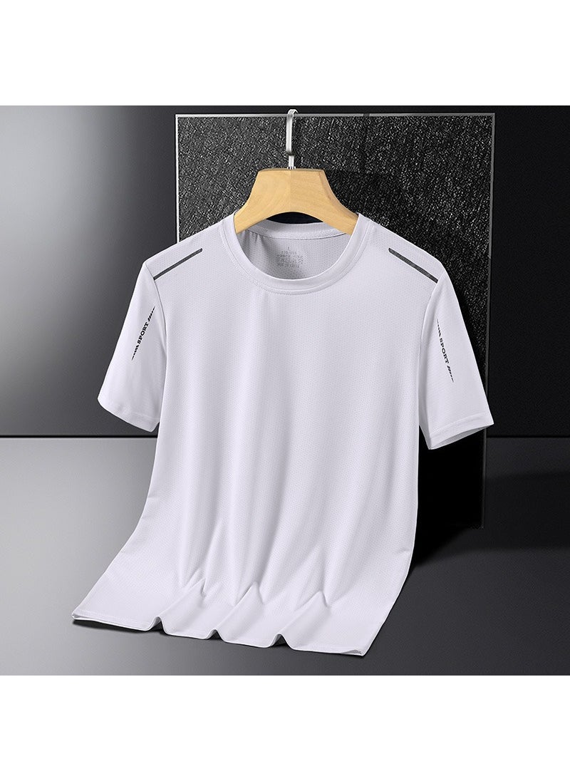 Generic - Mens Quick-Dry Breathable Mesh Sport Tee fog blue - Image 1