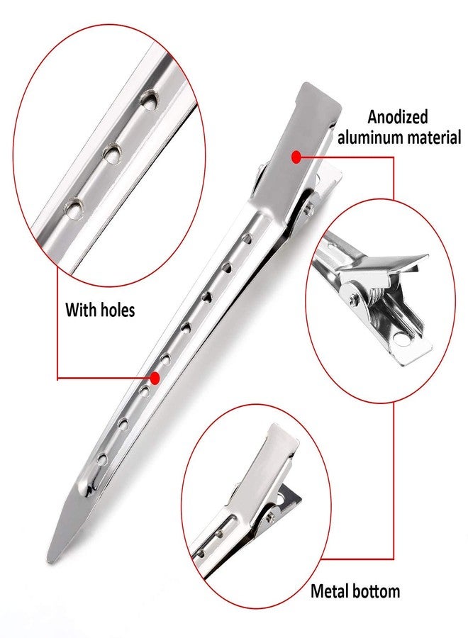 Calitate24 10Pcs Hair Comb Set Tail Comb, Dressing Comb, Wide Tooth Comb, Fine Tooth Comb Professional Hair Styling Combs & Brushes for Unisex Home & Salon Use with 6Pcs Hair Section Clips - Image 3