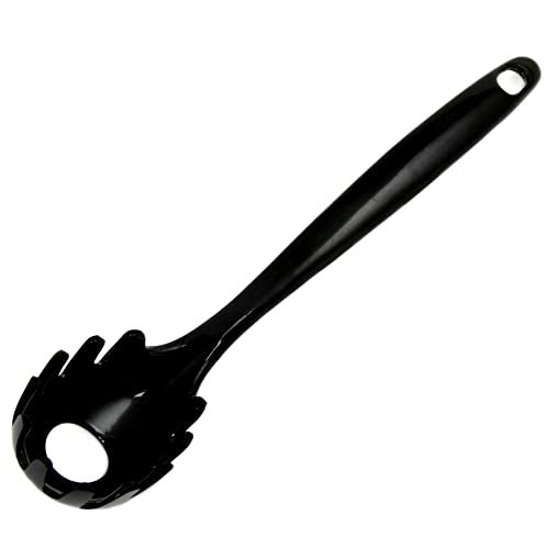 Chef Craft Basic Melamine Spaghetti/Pasta Fork, 11 inch, Black - Image 1