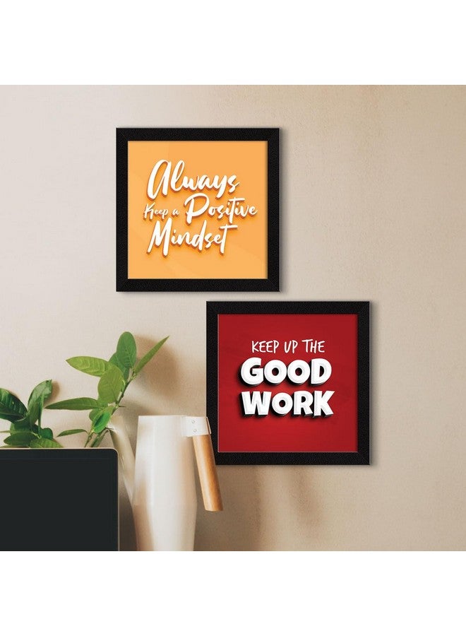 ArtX إطارات حائط تحفيزية من ArtX، إطارات اقتباسات ملهمة لتزيين المنزل أو المكتب أو غرفة الدراسة، ملصقات متعددة الألوان مع إطار، مجموعة من 4 - Image 5