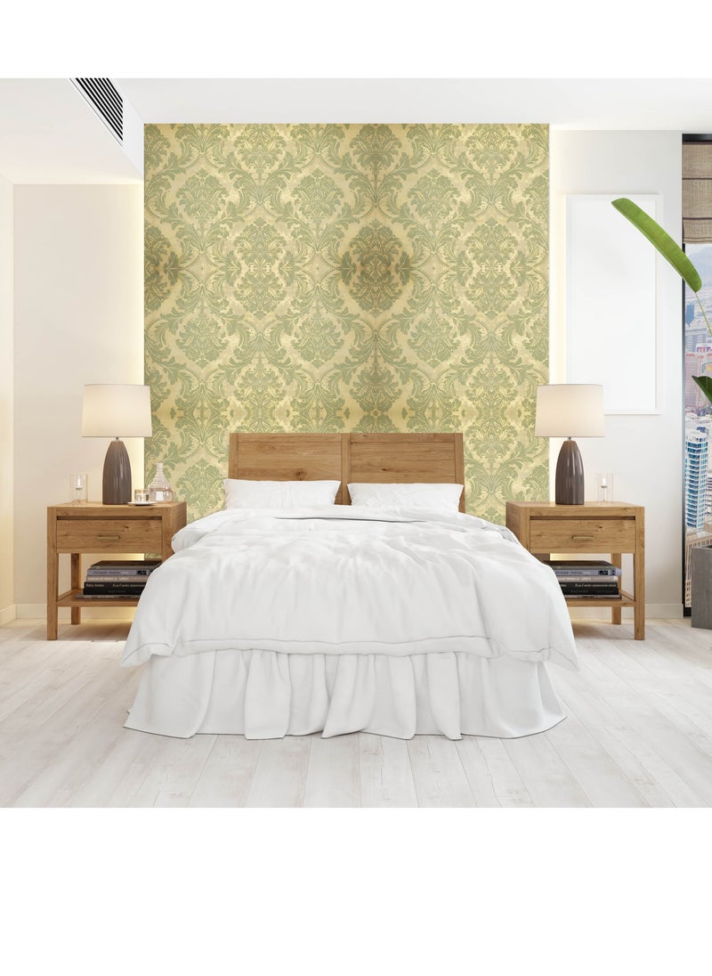 MAF Wallpaper MAF Wallpaper IWB00418 Classic Vintage Wallpaper, European Style Wallpaper for living room, bedroom, Hotels, Restaurants,.& more - Gold  - Image 1