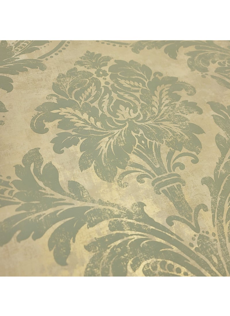 MAF Wallpaper MAF Wallpaper IWB00418 Classic Vintage Wallpaper, European Style Wallpaper for living room, bedroom, Hotels, Restaurants,.& more - Gold  - Image 3