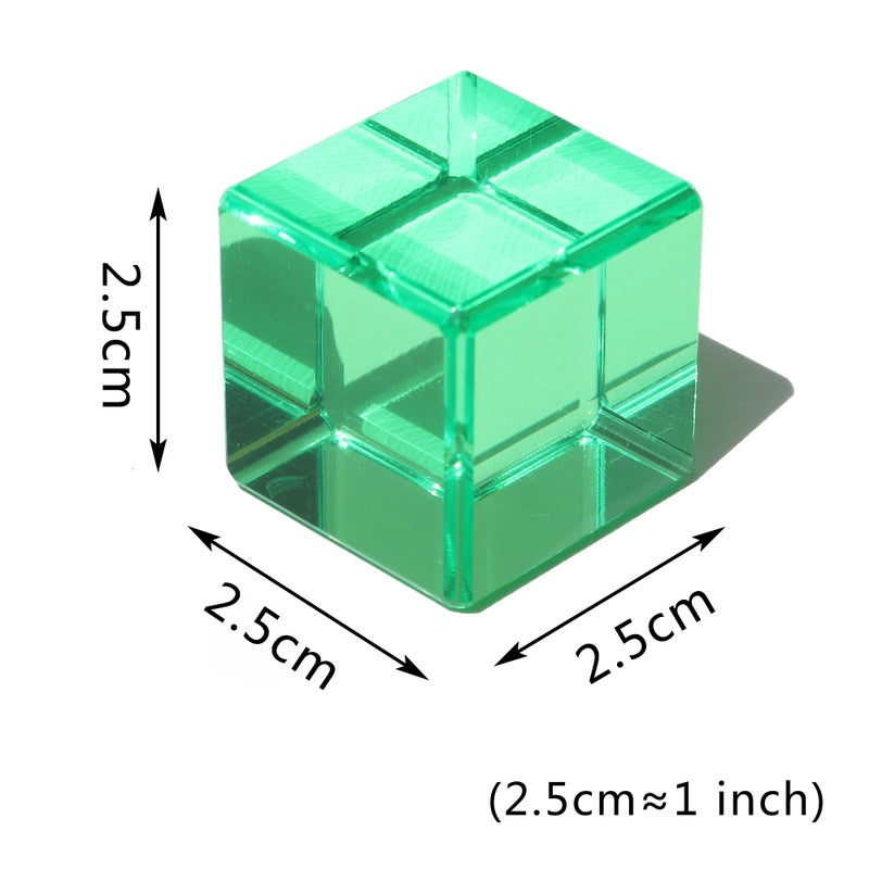 KOAICS Rainbow Crystal Acrylic Cubes Children Learning Color Light Shadow Toy, Stacking Gem Blocks Sensory Building Blocks for Kids(16PCS)â€¦ - Image 3
