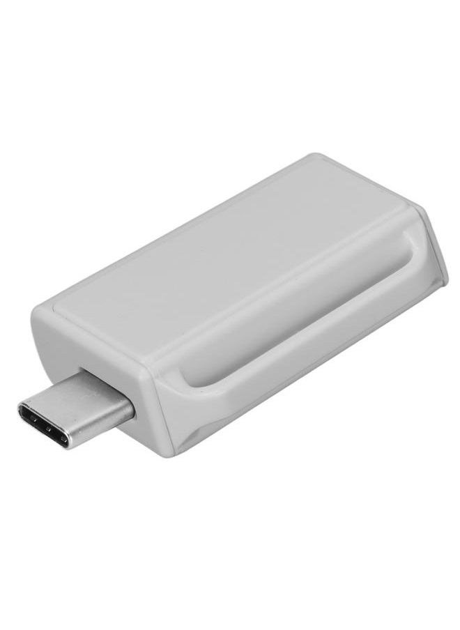 Thoraya - ABS plastic push-pull USB flash drive TYPE-C USB3.0 dual-use USB flash drive for mobile phone and computer, white 32GB - Image 1