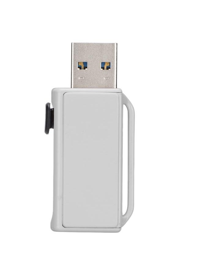 Thoraya - ABS plastic push-pull USB flash drive TYPE-C USB3.0 dual-use USB flash drive for mobile phone and computer, white 32GB - Image 1