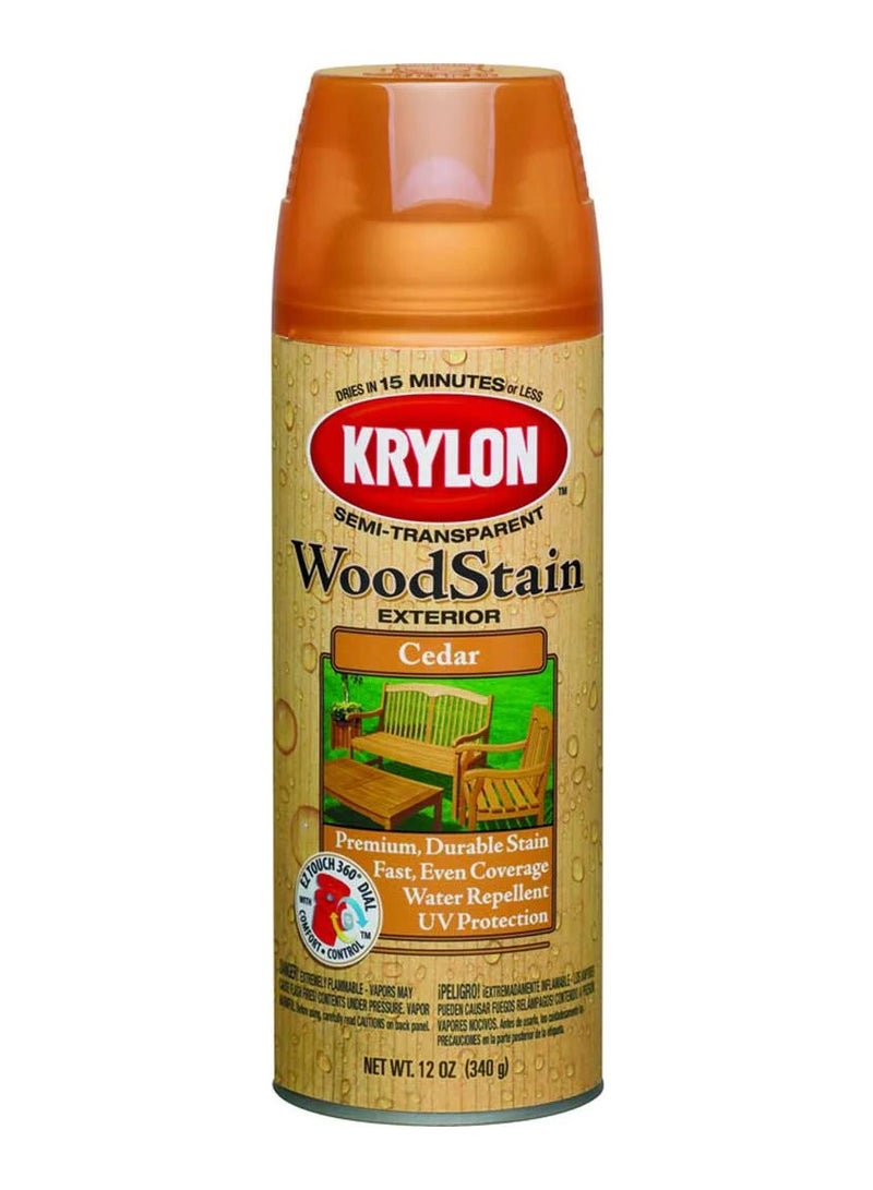 كرايلون بخاخ طلاء الخشب شبه الشفاف الخارجي سيدار 340 غ - Image 1