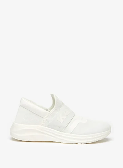 كابا Women's Textured Slip-On Sports Shoes White