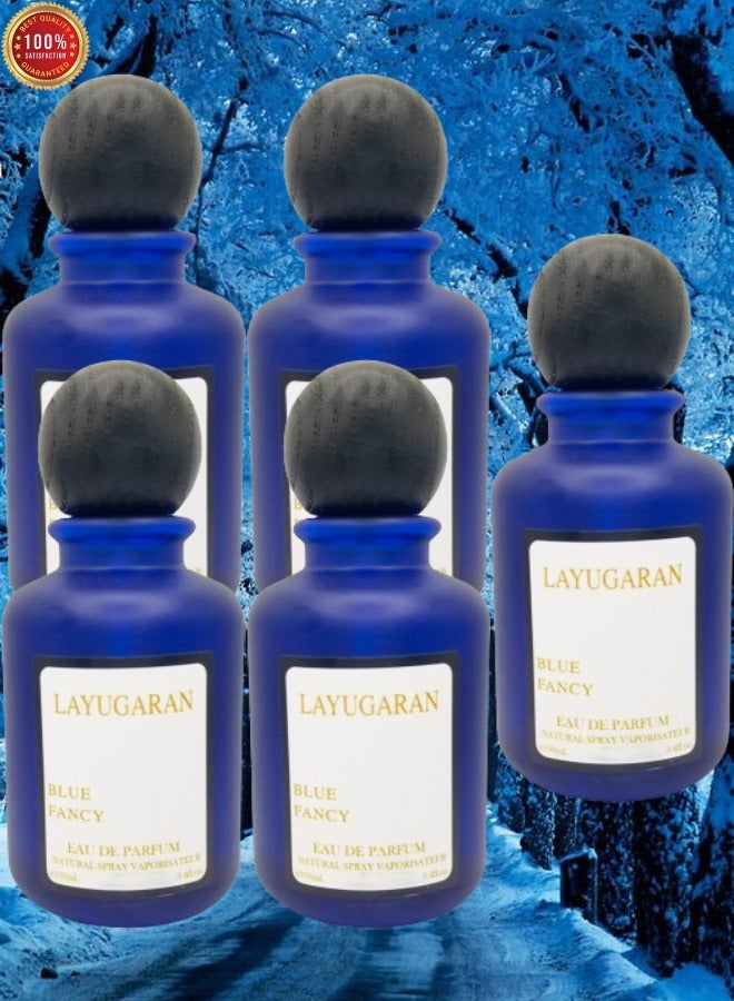 Blue 5 Pieces Layugaran Blue Fancy Perfume 100ml EDP - Image 1