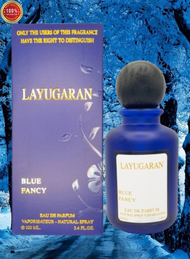 Blue 5 Pieces Layugaran Blue Fancy Perfume 100ml EDP - Image 2