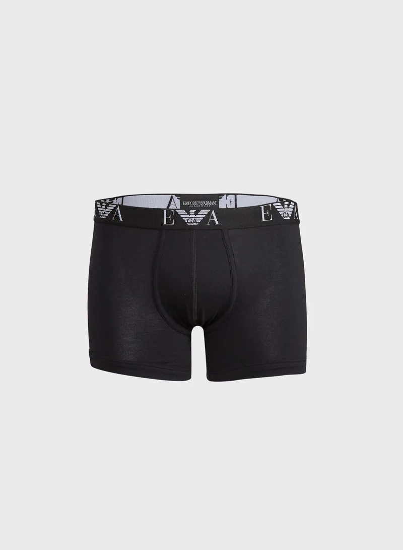 EMPORIO ARMANI  2 Pack Essential Boxers for Men | Best Price UAE