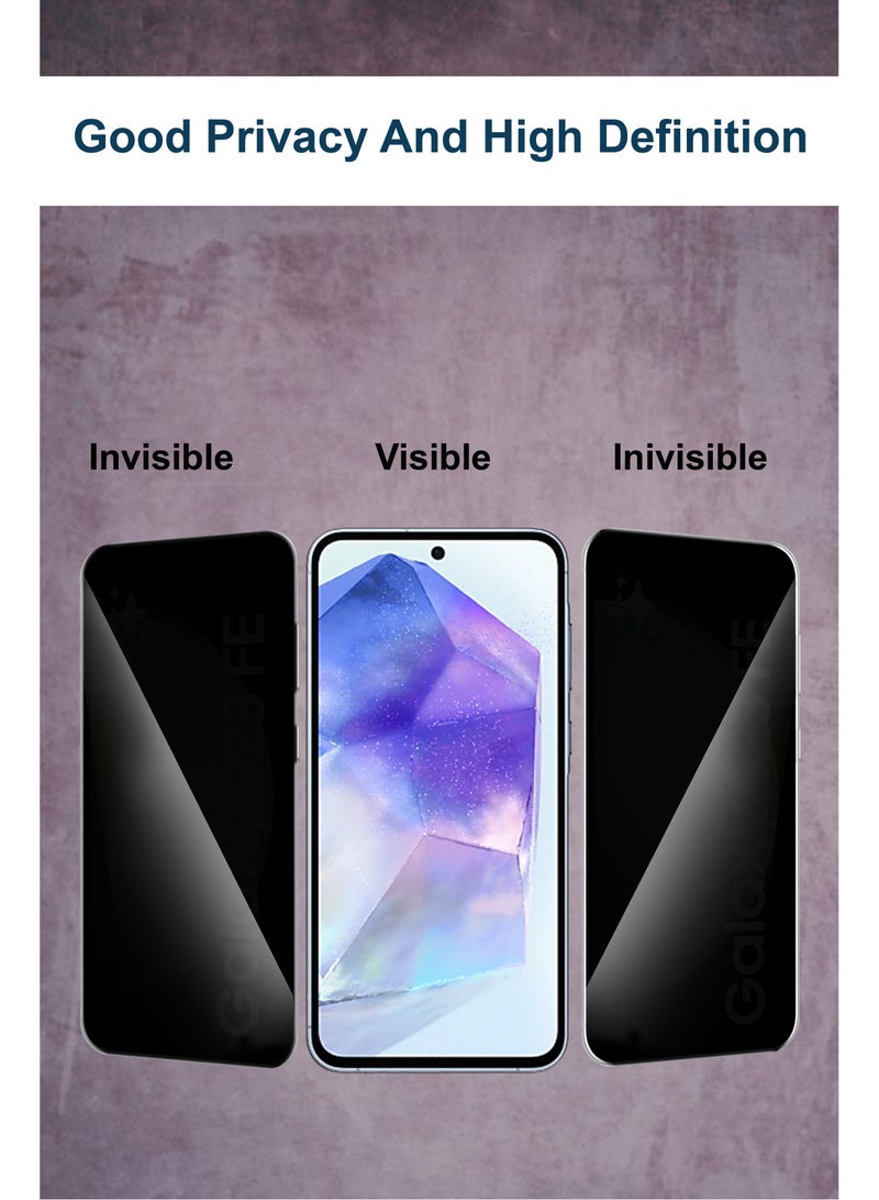 واقي شاشة زجاجي مقوى للخصوصية لهاتف Samsung Galaxy A55 - Image 2