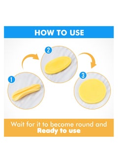 MS.Dear 50-Piece Cellulose Cleaning Sponge Set Facial cleaning Sponge Compression Make Up Removal  - Image 4