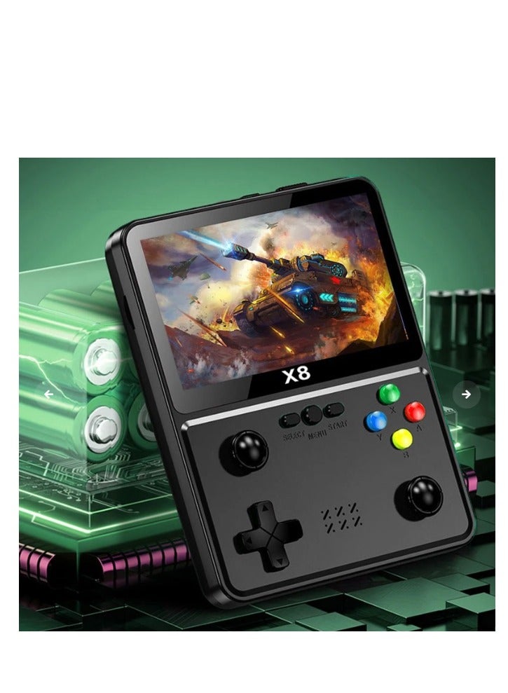 X8 Game Console, 4 Inch IPS Screen Handheld Game Player Dual Joystick 10 Simulators Game, Retro Video Game Console for Kids - Image 2