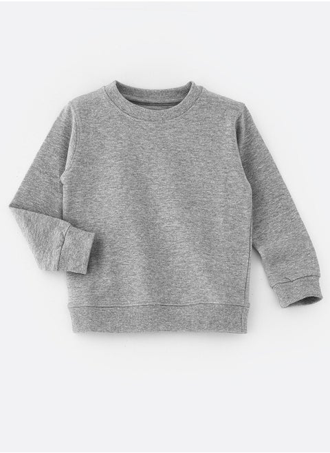 Basic round neck sweat top