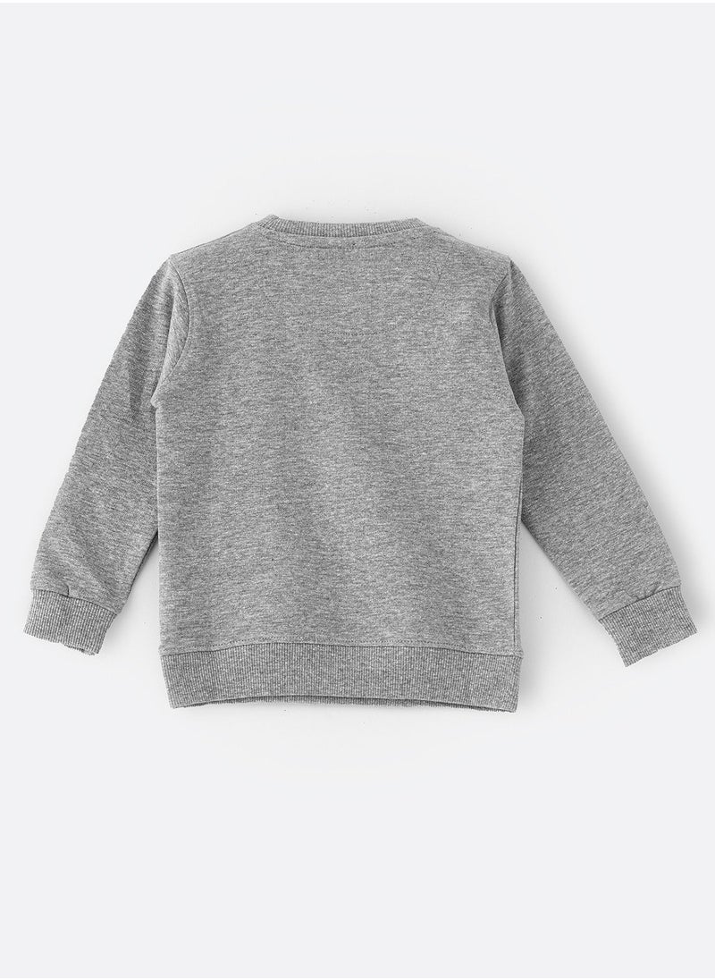 Basic round neck sweat top