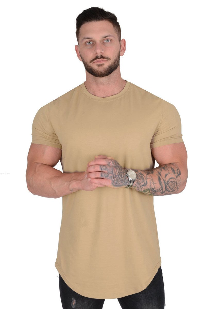 American Brothers Hip Hop Casual Round Neck Short Sleeve Cotton Loose Breathable Plus Size Sports Fitness T-Shirt Trend - Image 1