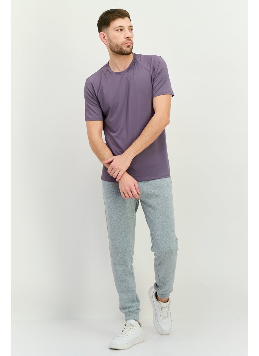MOTION - Men Sportwear Fit Short Sleeve Training T-Shirts, Pale Purple - Image 1