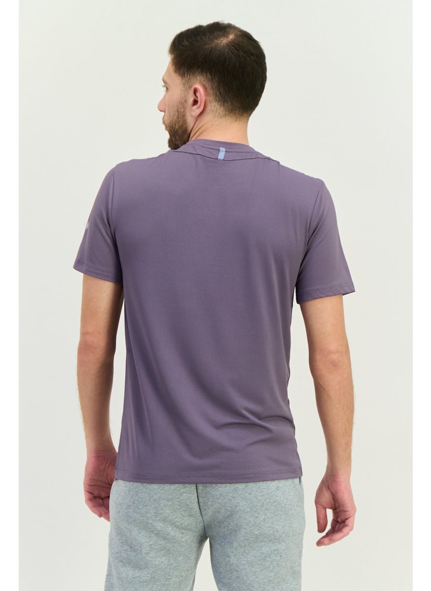 MOTION - Men Sportwear Fit Short Sleeve Training T-Shirts, Pale Purple - Image 1