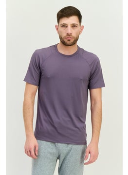 Men Sportwear Fit Short Sleeve Training T-Shirts, Pale Purple