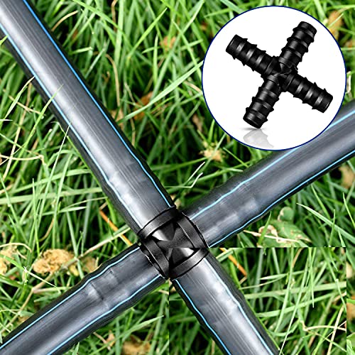 Pinolex® 4 Way Splitter 16mm Connector for Lawns Drip Irrigation Pipe Leakproof (Pack of 10) - Image 2