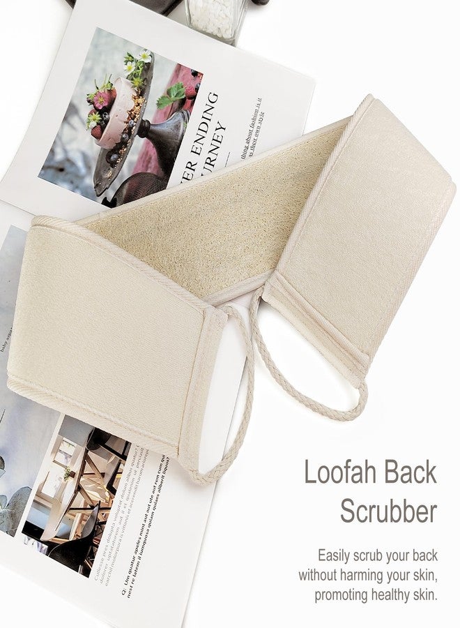 Jaasuee Natural Egyptian Loofah Back Scrubber for Shower Use, Exfoliating Deep Cleansing for Men and Women - Image 2