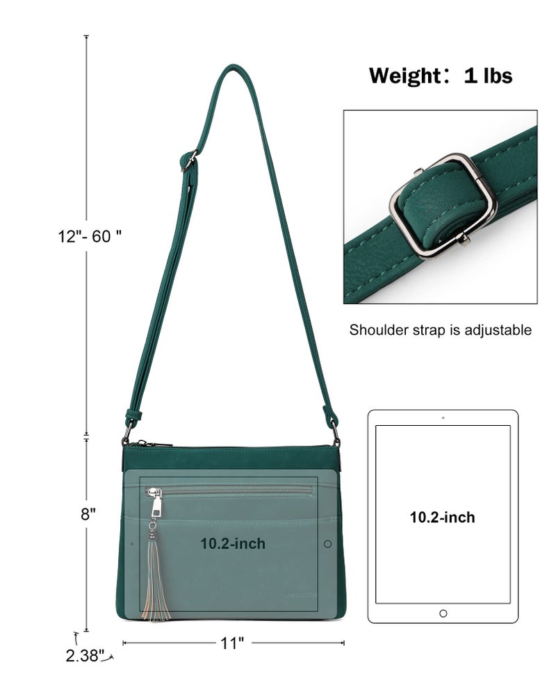 MASINTOR Crossbody Bags for Women, Lightweight Medium Crossbody Purse, Soft Leather Women's Shoulder Handbags with Tassel for Shopping or Travel - Image 4