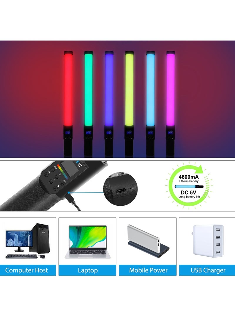 بولوز - PULUZ RGB LED مصباح يدوي كامل اللون RGB عصا مصباح فوتوغرافي - Image 1