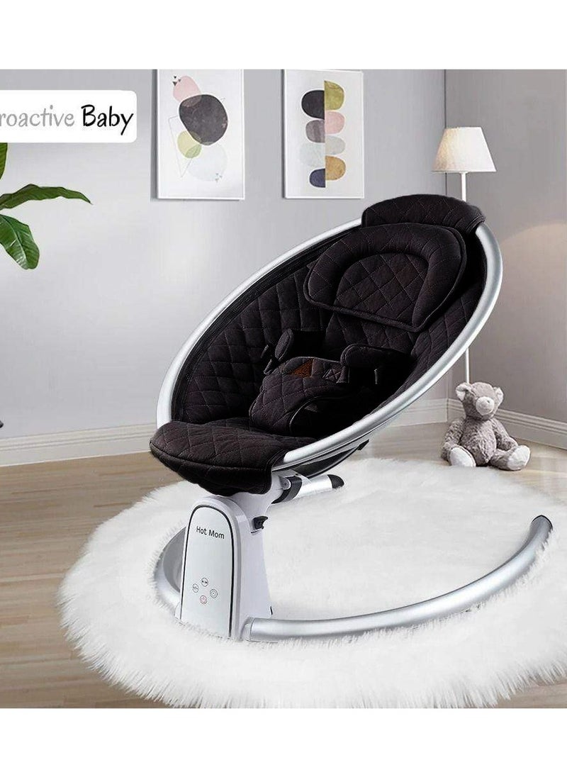 Baby Life Baby Life Cotton Electric Baby Bouncer With Bluetooth And Led Touch Screen  - Image 4
