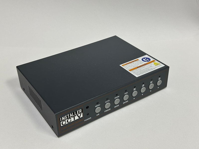 InstallerCCTV Installer CCTV 4CH Video Color Quad Multiplexer with Loopout, Remote Control and Free 1 Amp Power Adapter - Image 5