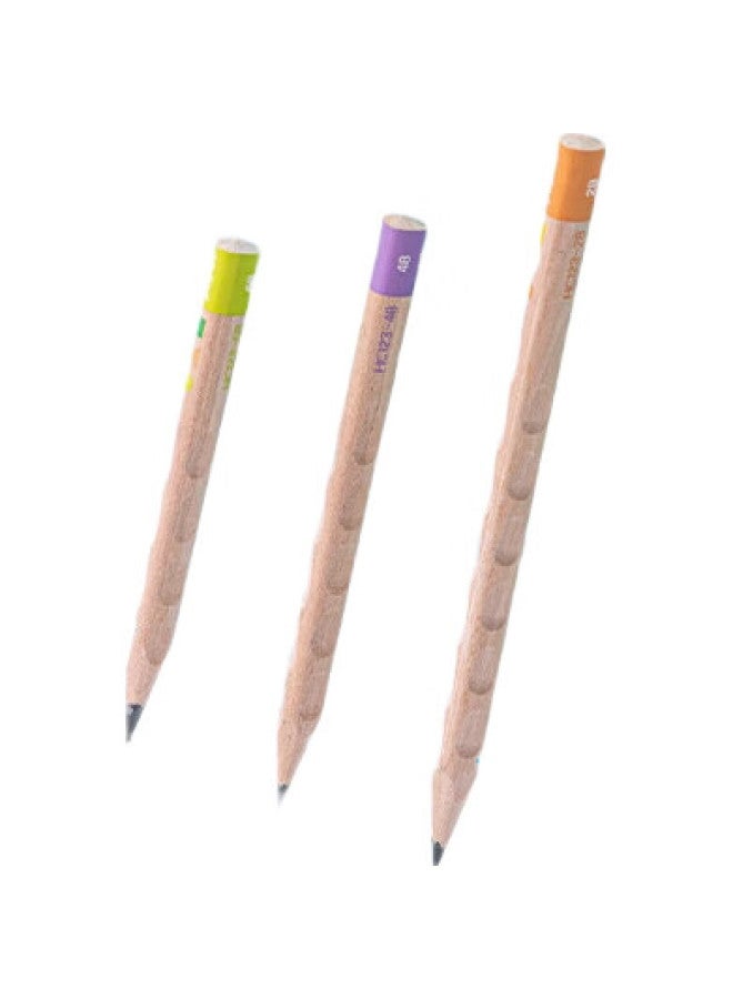 Deli 2B Perforated Pencil, Step-Up Growth Perforated Writing Pencil, Extra Thick Barrel 3-7 (8 Pcs/Box), Children'S Posture-Correcting Pencil, Student Handwriting Practice Pencil, Gift, Hc123-2B - Image 3