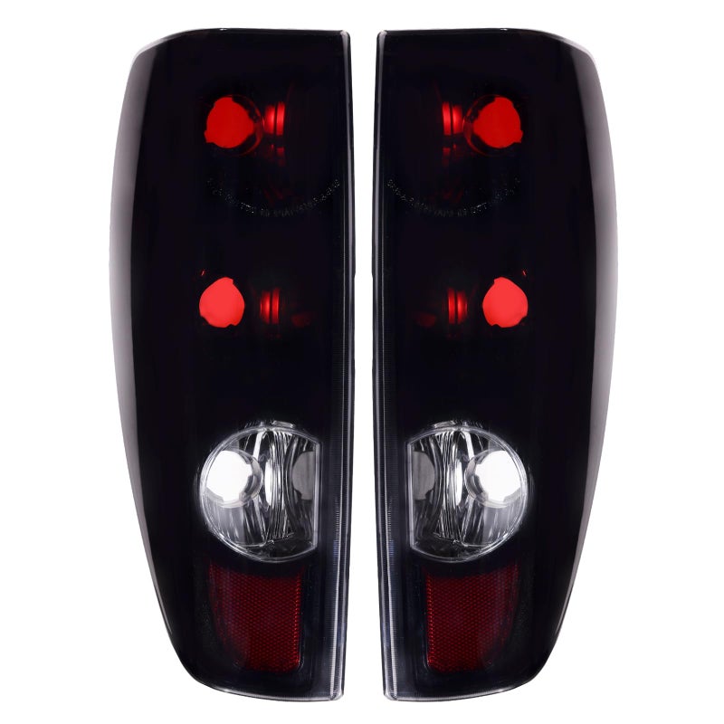 Boine Tail Light Compatible With Chevrolet Chevy Colorado GMC Canyon 2004-2012 Driver and Passenger Side Rear Light Black Smoked Housing Brake Lamps Replaces GM2801164 - Image 1