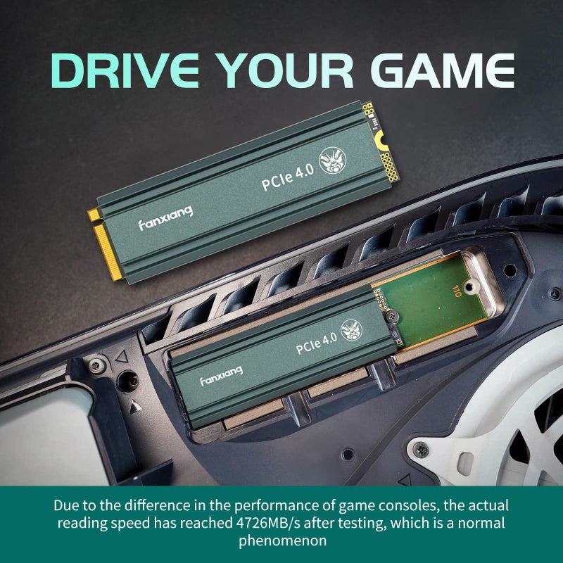 fanxiang fanxiang S660 PCIe 4.0 2TB NVMe M.2 SSD for PS5 with Heatsink, Up to 5000MB/s, Suitable for PlayStation 5 Enthusiasts, Technology Enthusiasts, IT Professionals - Image 5
