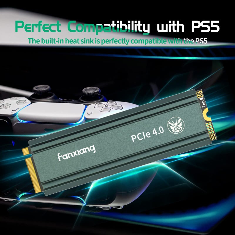 fanxiang fanxiang S660 PCIe 4.0 2TB NVMe M.2 SSD for PS5 with Heatsink, Up to 5000MB/s, Suitable for PlayStation 5 Enthusiasts, Technology Enthusiasts, IT Professionals - Image 4