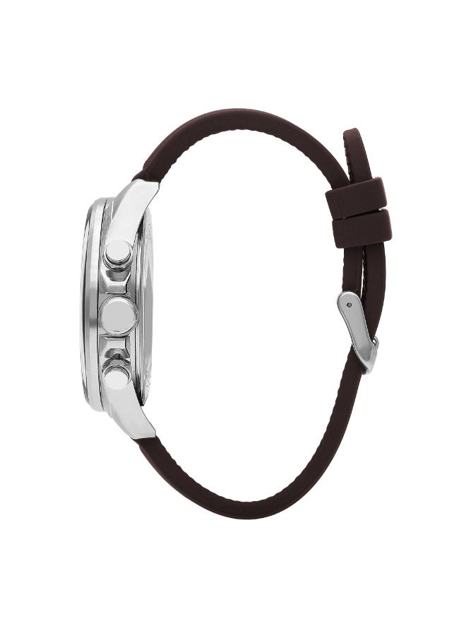 Lee Cooper ساعة متعددة الوظائف للرجال من السيليكون LC07881.394 - 46 مم - Image 2