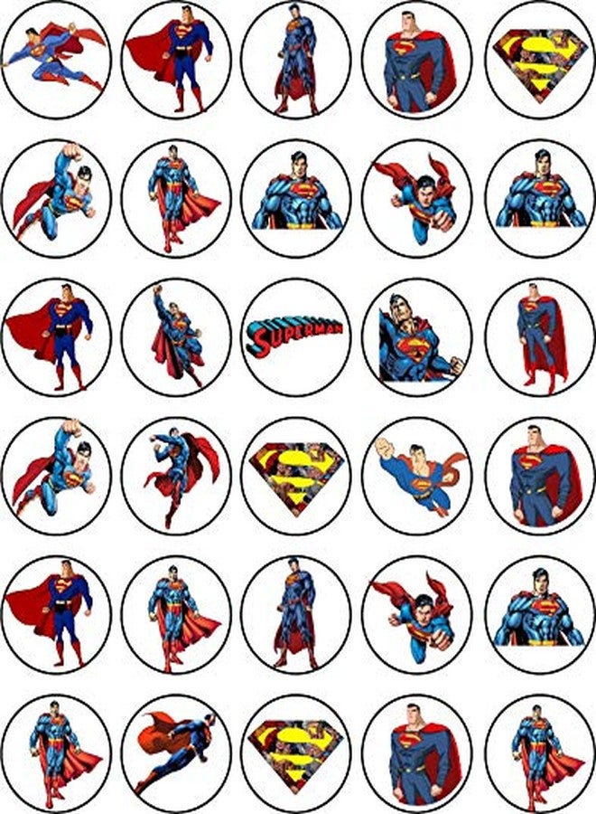 NATURAL BEHAVIOUR 30 x Edible Cupcake Toppers – Flying Hero Inspired Collection of Edible Cake Decorations | Uncut Edible on Wafer Sheet - Image 1
