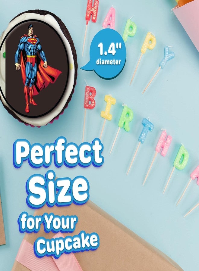 NATURAL BEHAVIOUR 30 x Edible Cupcake Toppers – Flying Hero Inspired Collection of Edible Cake Decorations | Uncut Edible on Wafer Sheet - Image 4