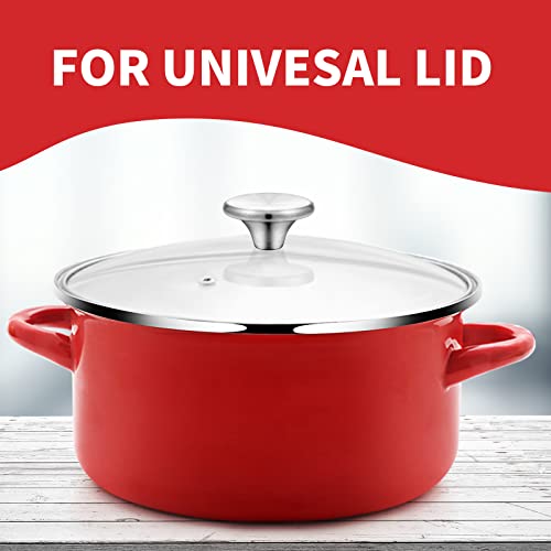 Hotop 4 Sets Dutch Oven Knob Stainless Steel Replacement Knob Pot Lid Handle Compatible with Le Creuset, Aldi, Lodge and Other Enameled Cast-Iron Dutch Oven (Silver) - Image 5