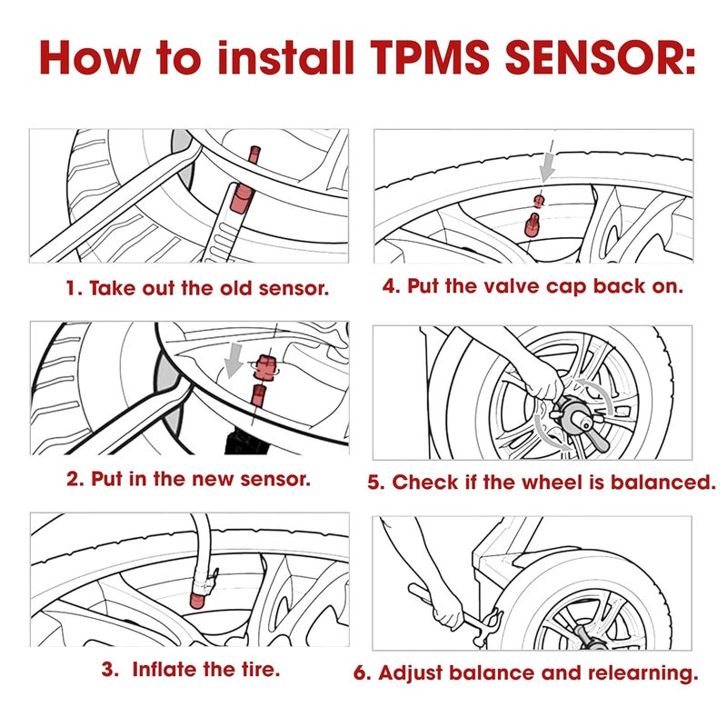 BuleVina 4Pcs TPMS Sensor for Honda Accord 2013-2018 - Tire Pressure Monitoring System - Image 4