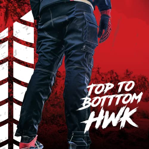HWK Motorcycle Pants for Men and Women with Water Resistant Cordura Textile Fabric for Enduro Motocross Motorbike Riding Impact Armor Dual Sport Motorcycle Pants with 3638 Waist 30 Inseam - Image 3