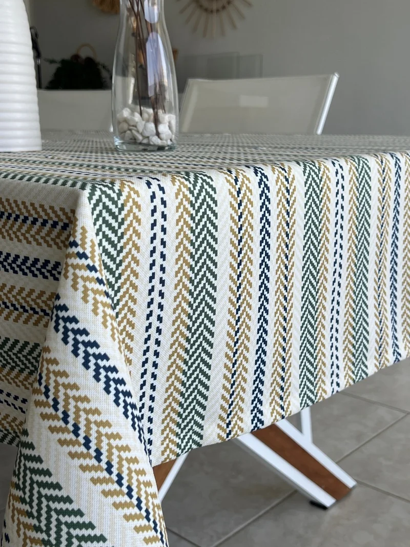 Desenİzmir Pattern Izmir Pattern Mir Digital Printing Retro Pattern Tablecloth