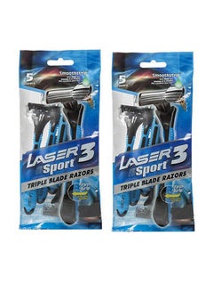 2 Pack Of Laser Sport 3 Triple Blade Razor 5+5 Total 10 Pcs Razors - pzsku/Z5CAB641DA98D57E13560Z/45/_/1690523550/8afcdad8-24af-4cc1-b2fe-54fbb4c3d6b7