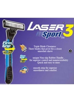 2 Pack Of Laser Sport 3 Triple Blade Razor 5+5 Total 10 Pcs Razors - pzsku/Z5CAB641DA98D57E13560Z/45/_/1690523552/93dba050-0ab4-4de0-a951-2ae46f147944